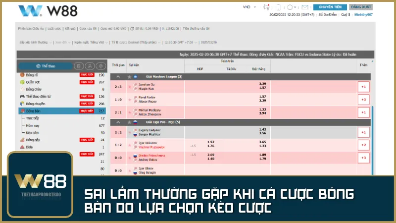 Chỉ dựa vào danh tiếng tay vợt mà không phân tích phong độ thực tế – sai lầm phổ biến khiến nhiều người chơi mất tiền khi cá cược bóng bàn.