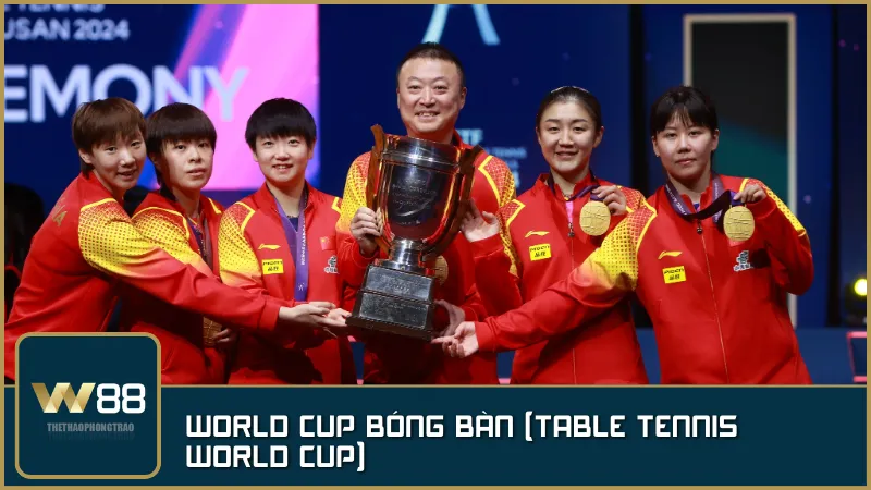 World Cup bóng bàn – giải đấu đỉnh cao dành cho những tay vợt hàng đầu thế giới, nơi thể hiện đẳng cấp và bản lĩnh thi đấu.
