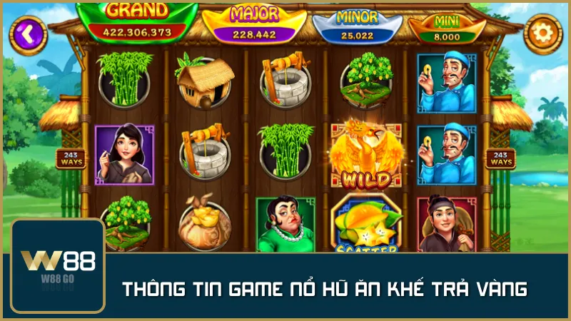 Khám phá trò chơi slot đậm chất cổ tích với hình ảnh chim thần, túi vàng và cây khế quen thuộc