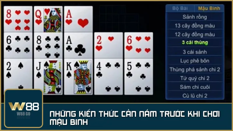 Hiểu rõ thuật ngữ và quy tắc cơ bản sẽ giúp người chơi tự tin hơn khi bắt đầu trải nghiệm Mậu Binh tại W88