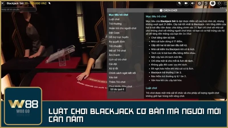 Luật chơi Blackjack cơ bản